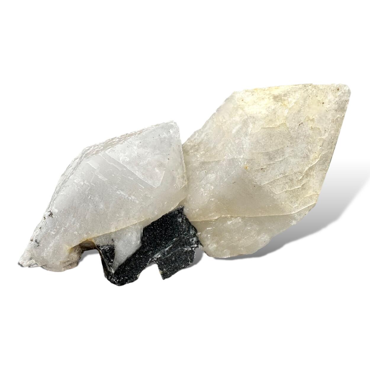 Quartz With Wolframite & Pyrite