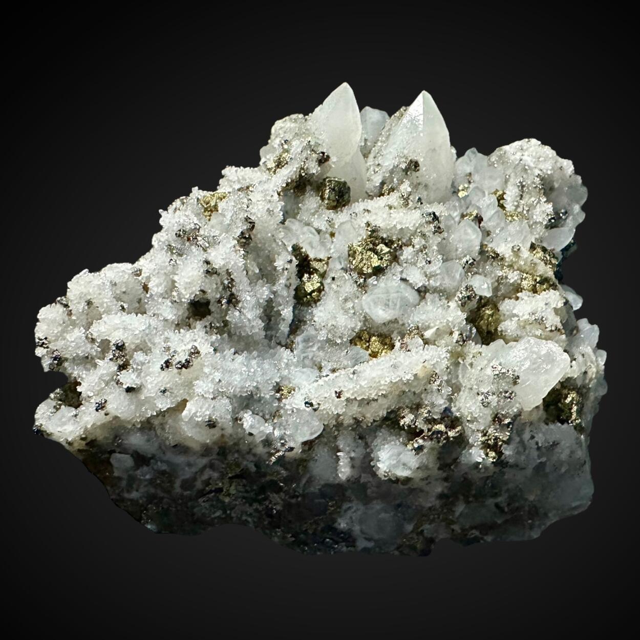 Quartz With Pyrite & Chalcopyrite