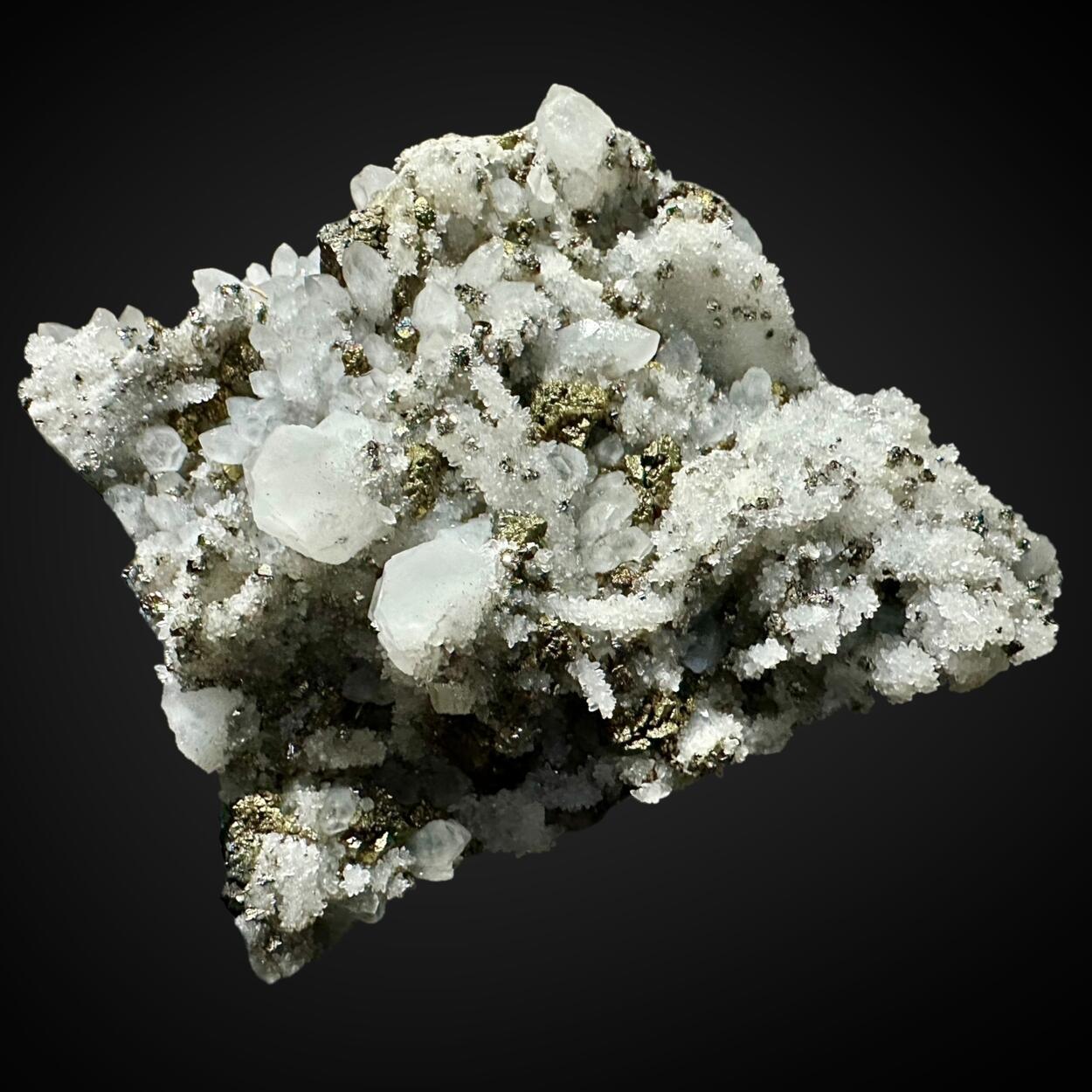 Quartz With Pyrite & Chalcopyrite