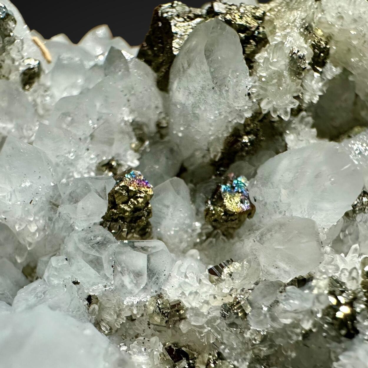 Quartz With Pyrite & Chalcopyrite