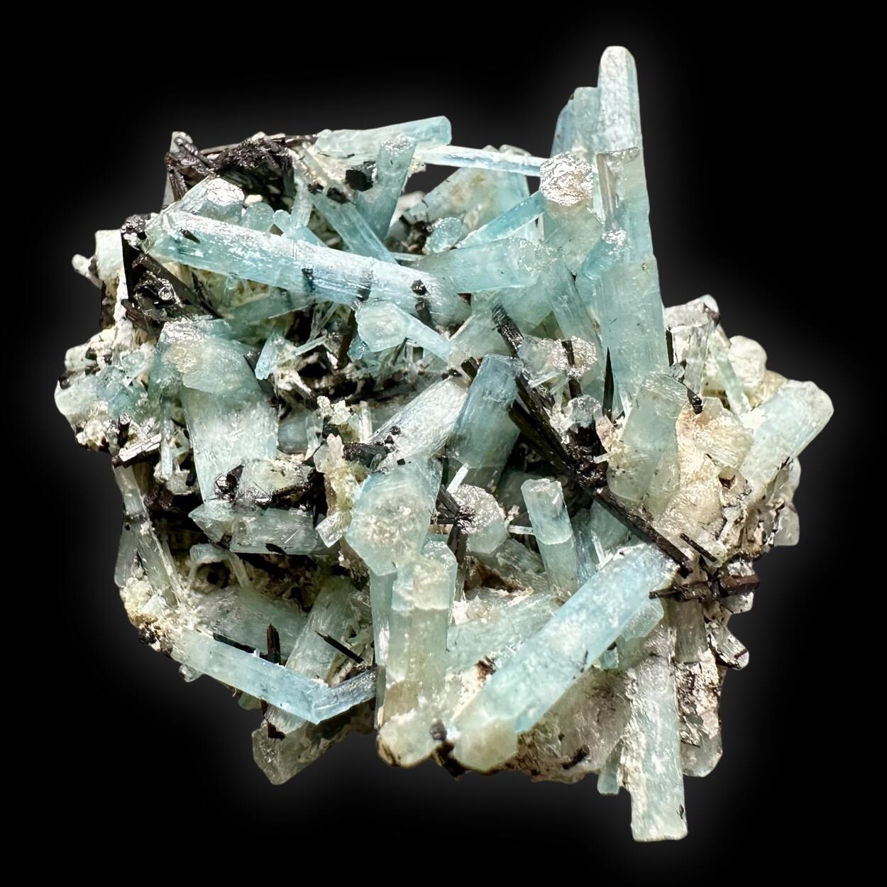 Aquamarine & Schorl