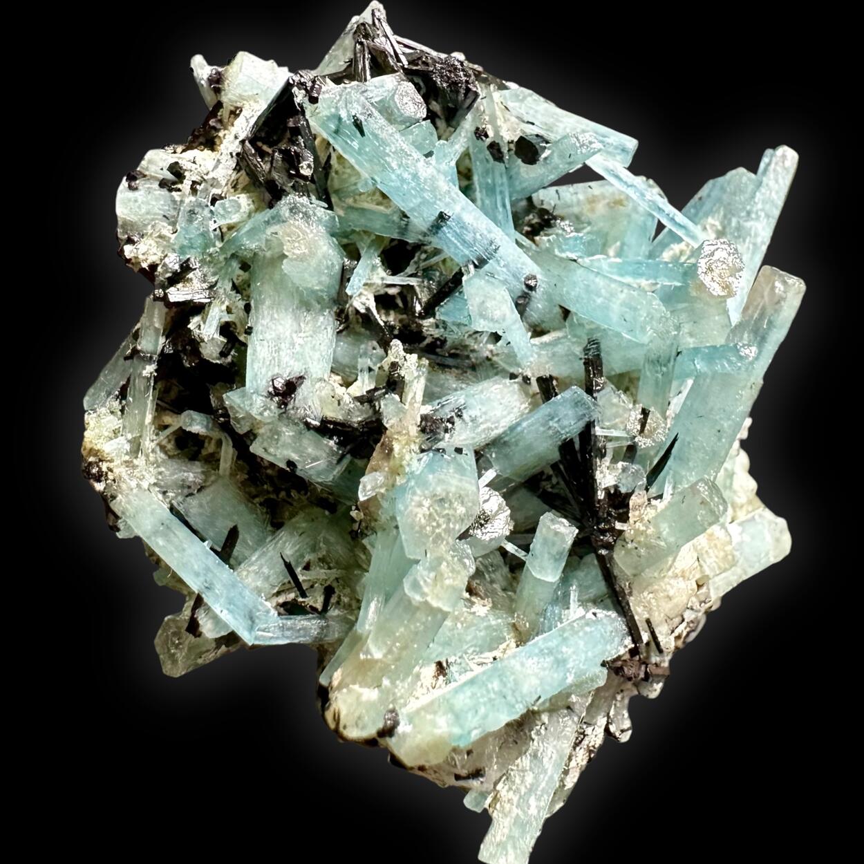 Aquamarine & Schorl