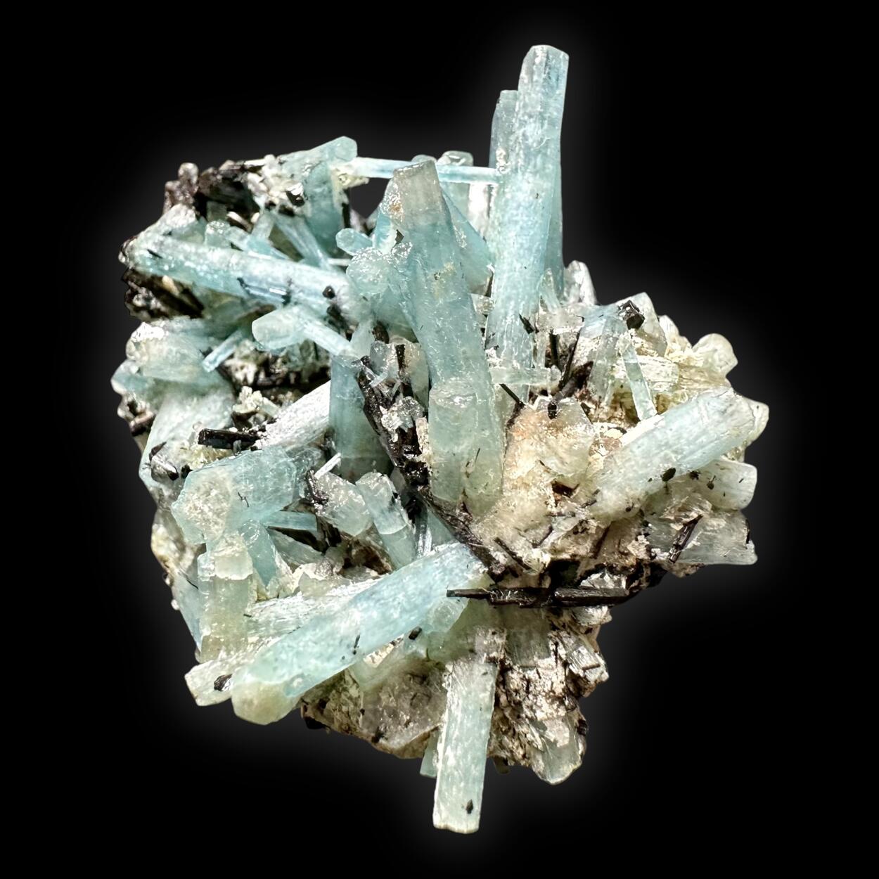 Aquamarine & Schorl