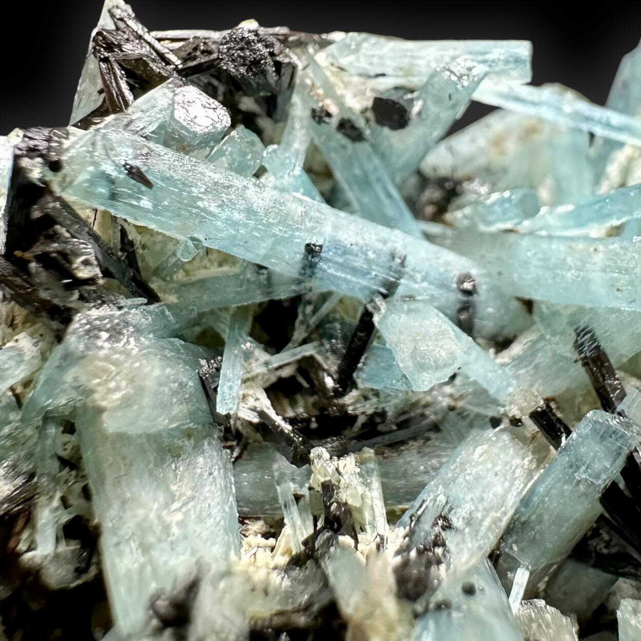 Aquamarine & Schorl