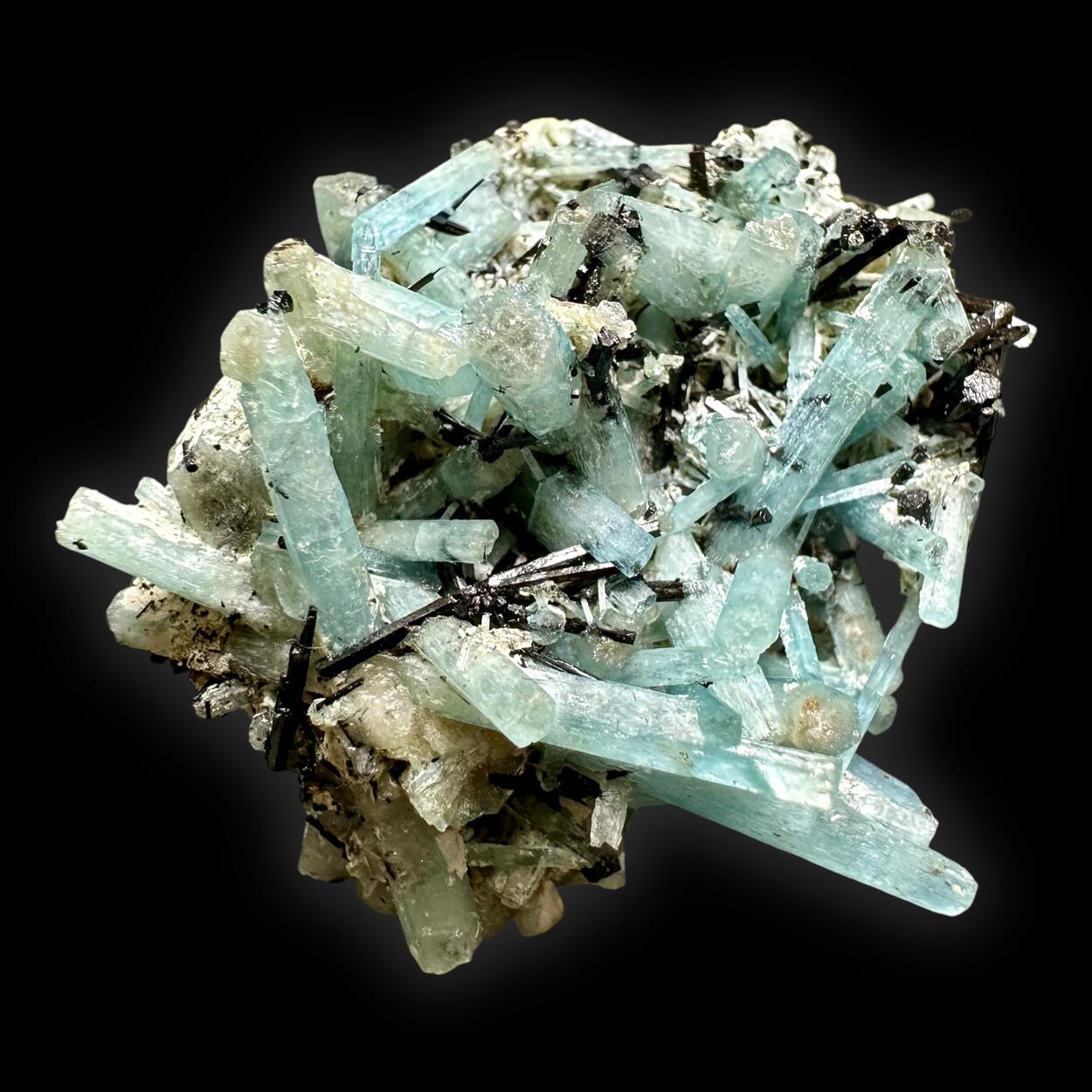 Aquamarine & Schorl