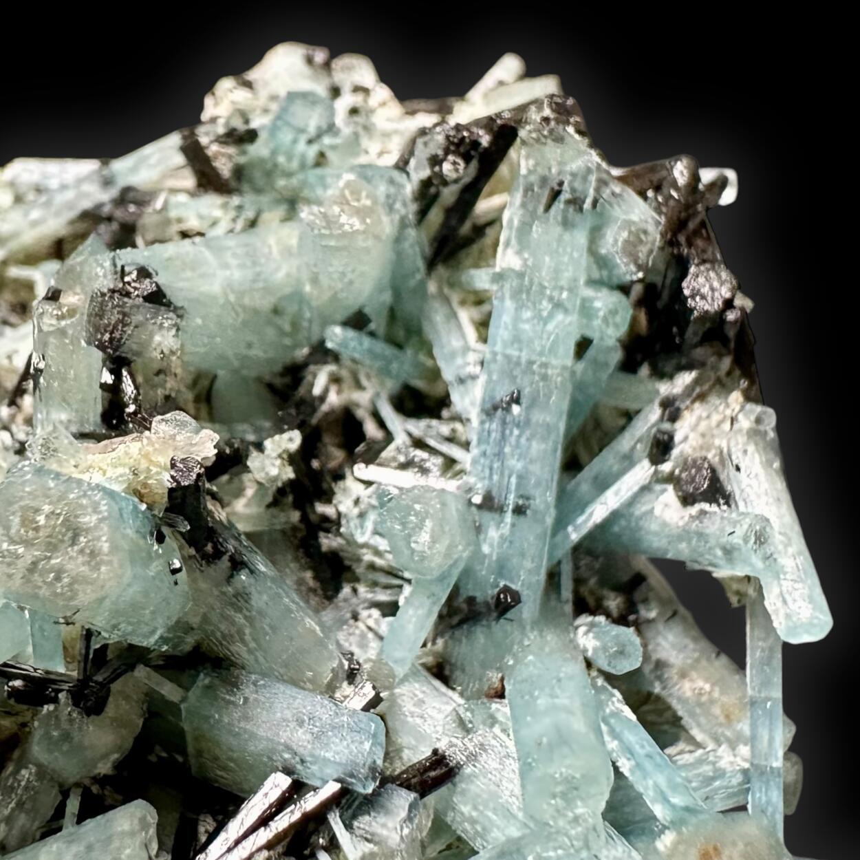 Aquamarine & Schorl