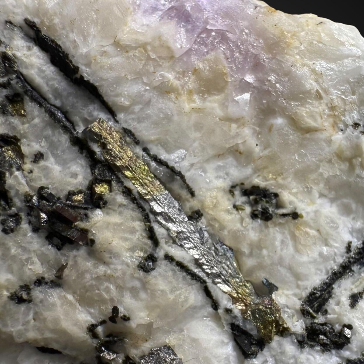 Arsenopyrite & Amethyst