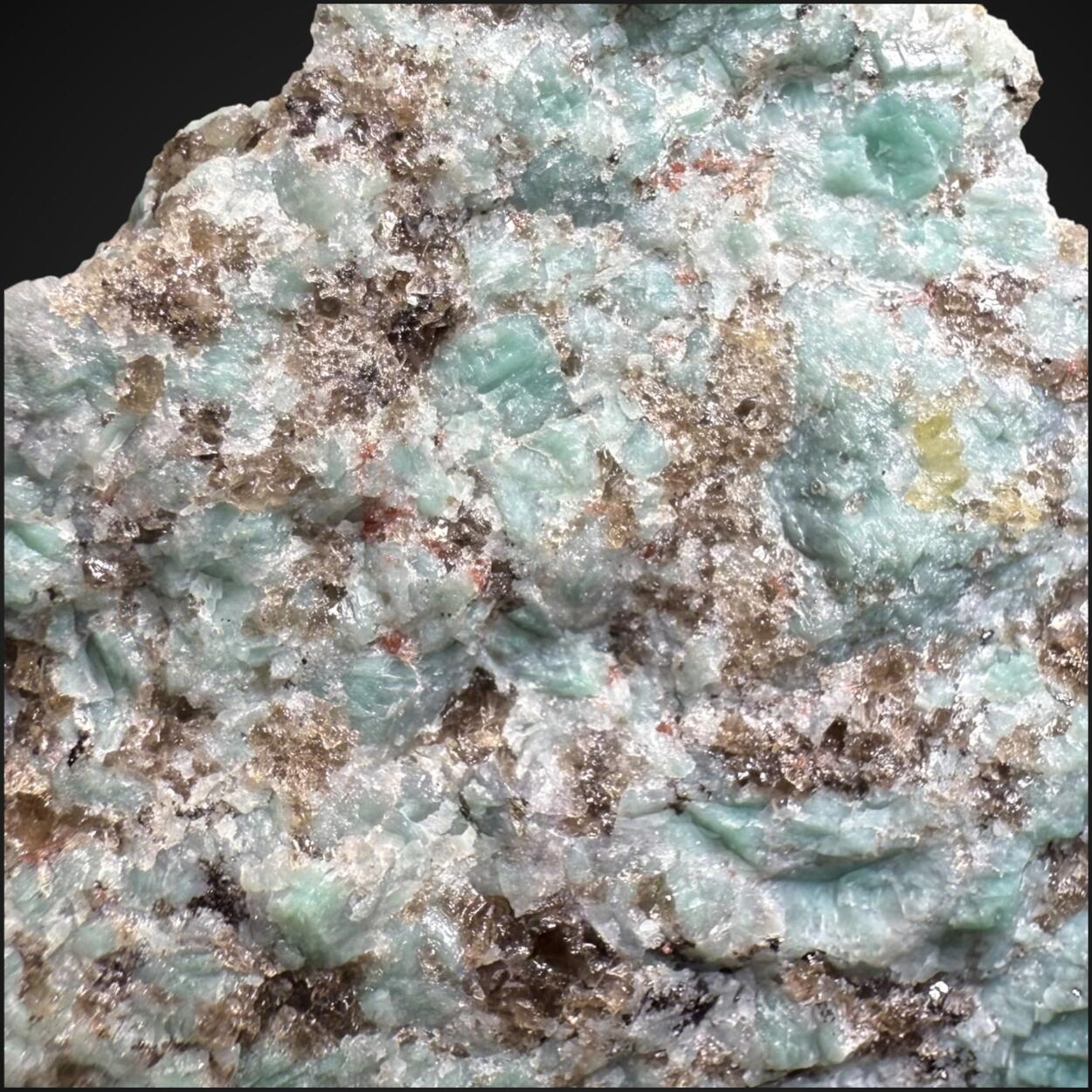 Genthelvite & Danburite On Amazonite