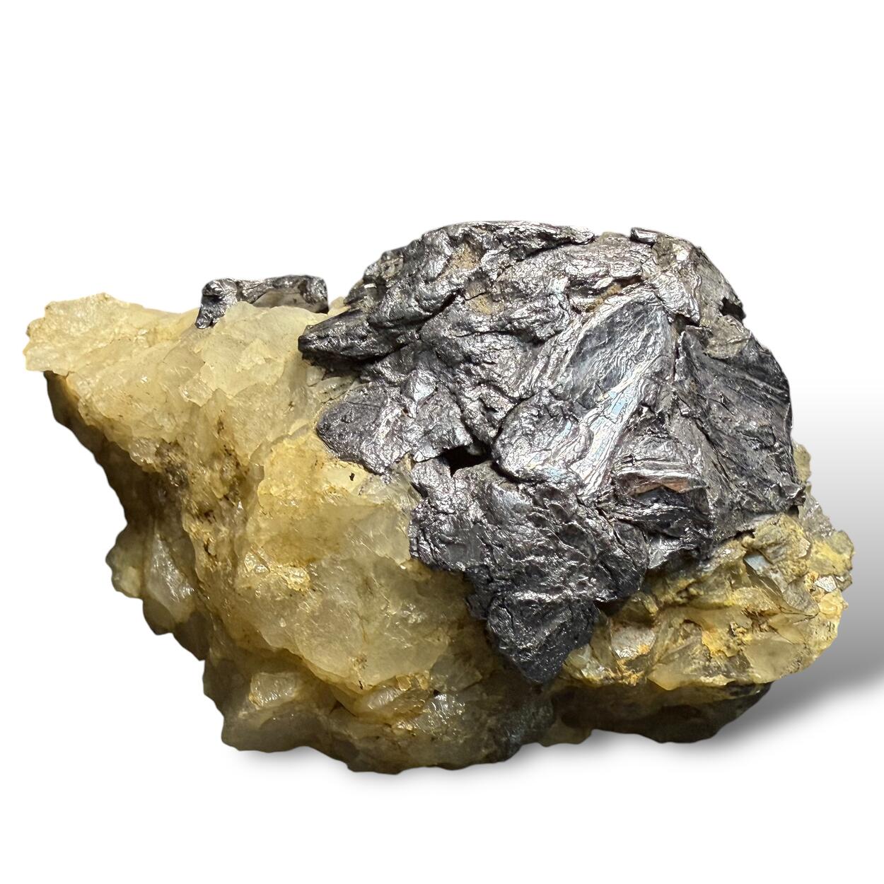 Molybdenite On Quartz