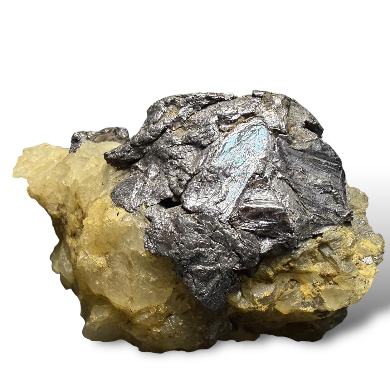 Molybdenite On Quartz