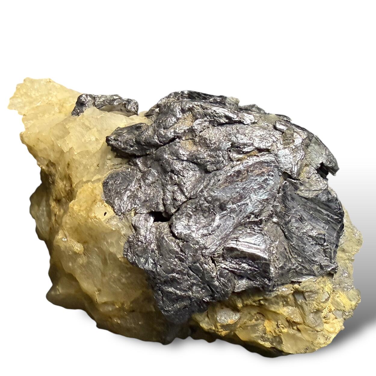 Molybdenite On Quartz