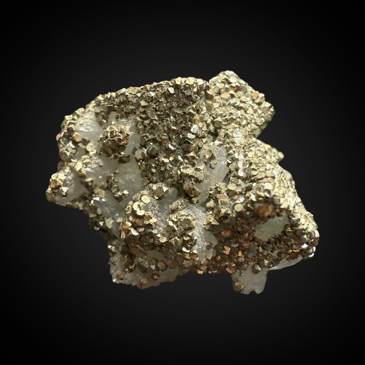 Pyrite On Fluorite