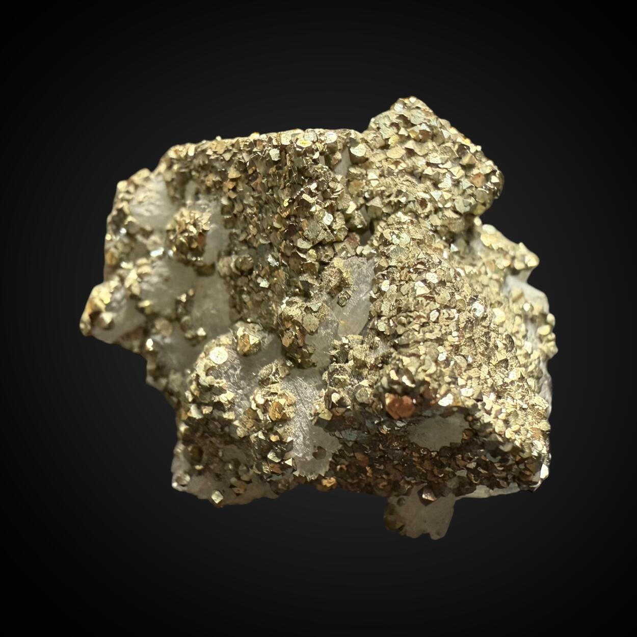 Pyrite On Fluorite