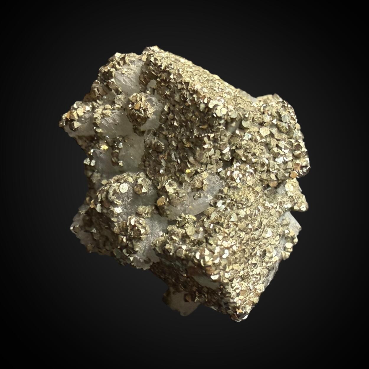 Pyrite On Fluorite