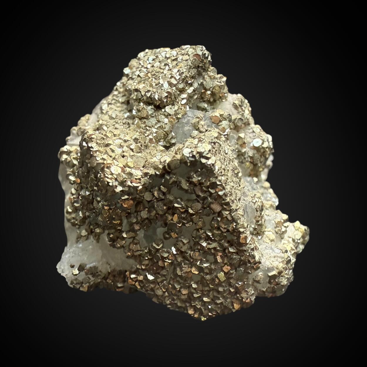 Pyrite On Fluorite