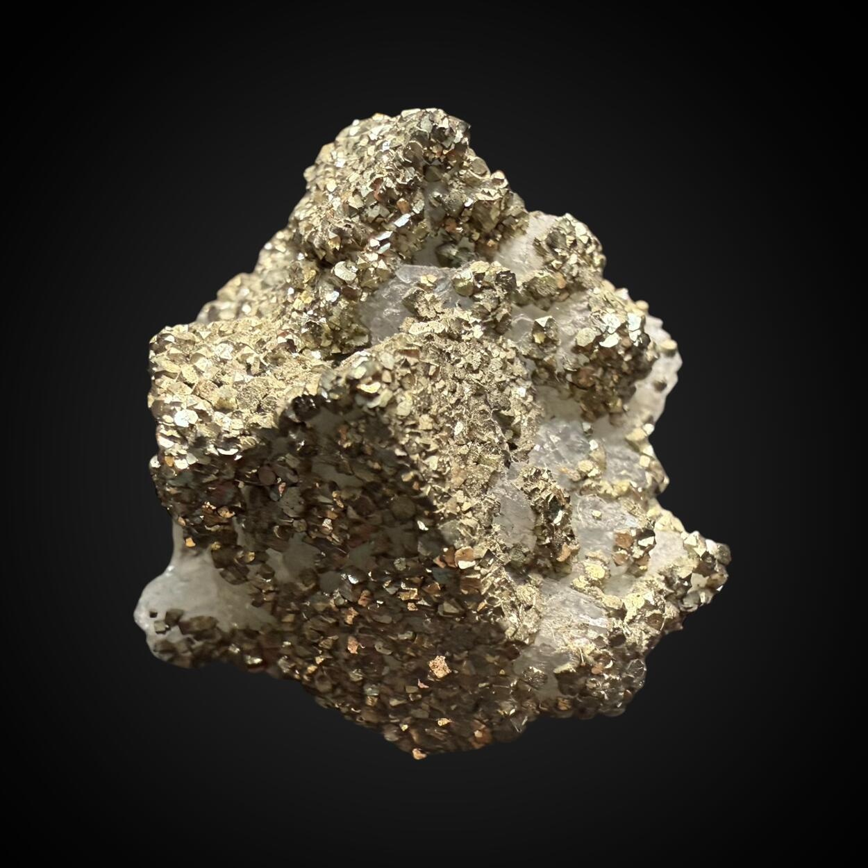 Pyrite On Fluorite