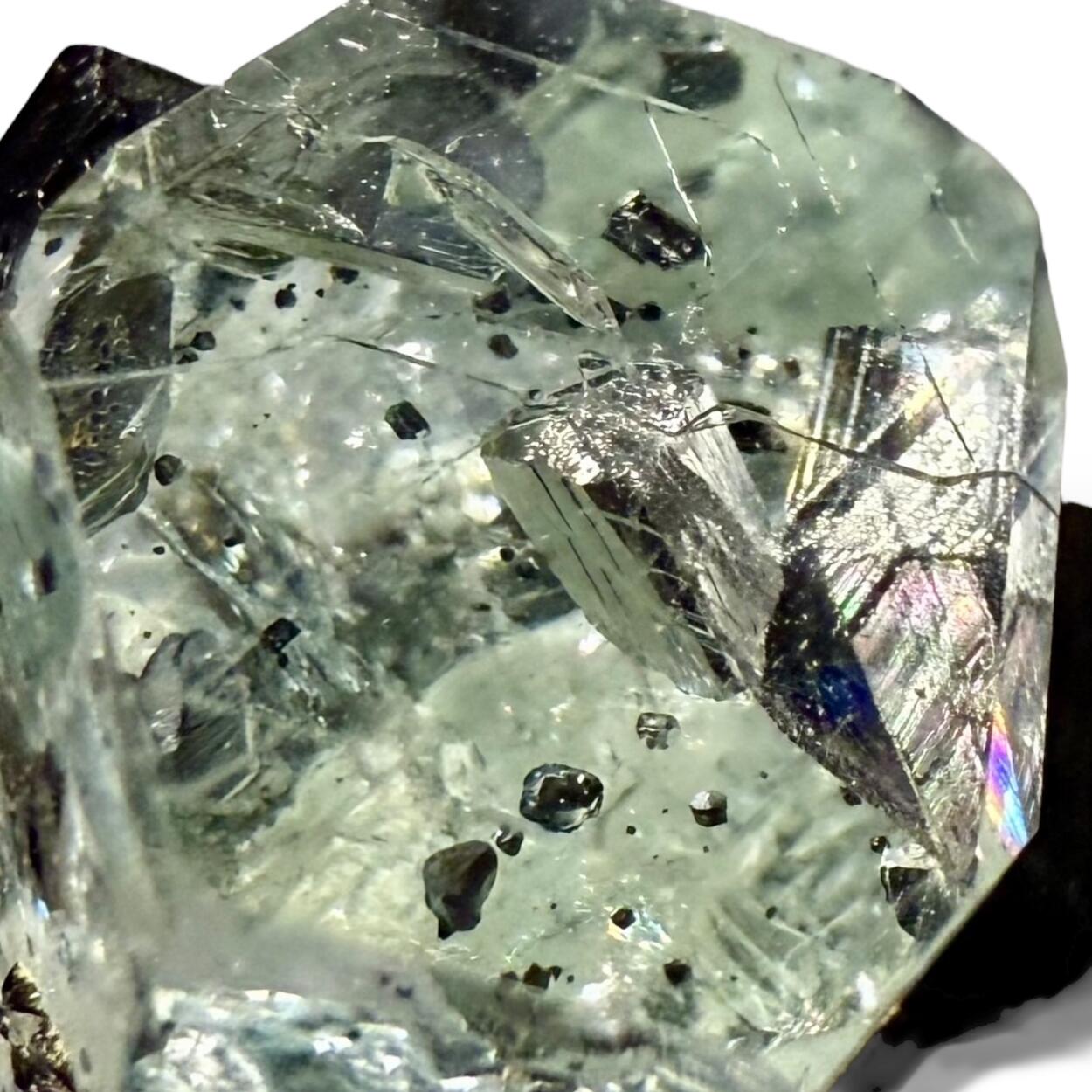 Aquamarine With Schorl Inclusions