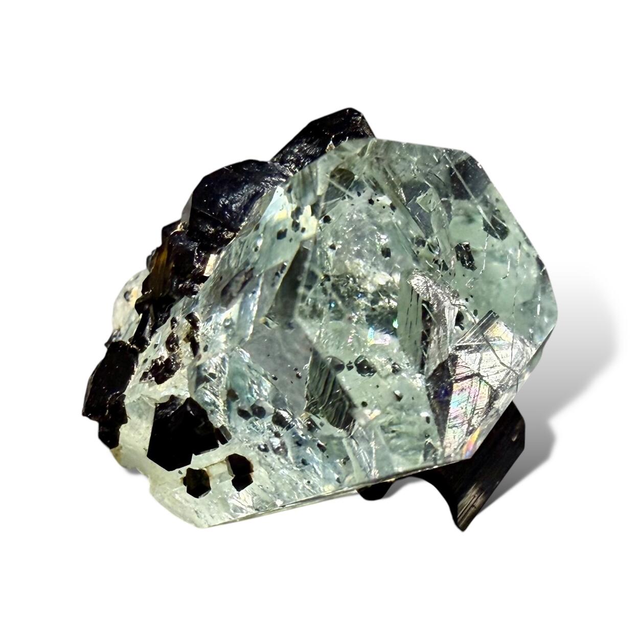 Aquamarine With Schorl Inclusions