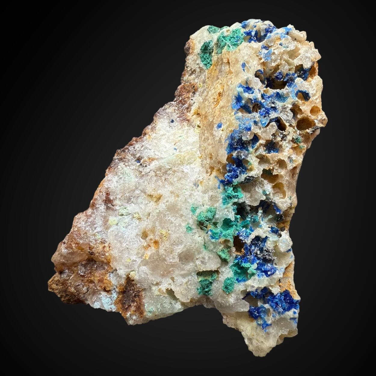 Linarite With Caledonite & Brochantite