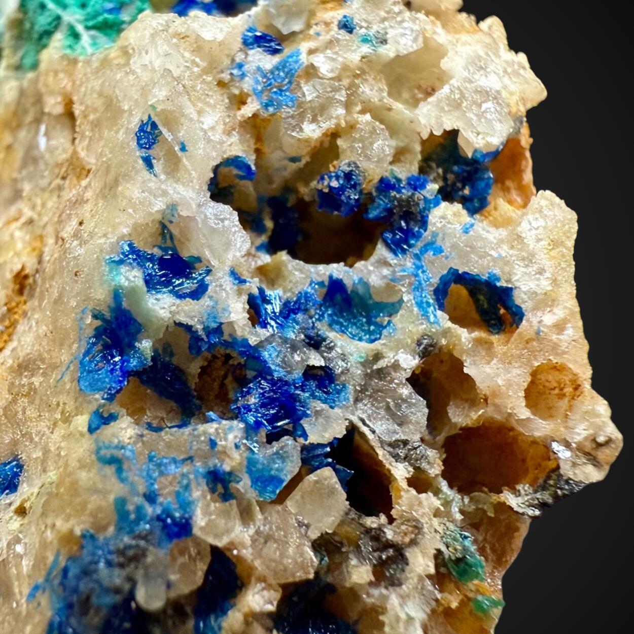 Linarite With Caledonite & Brochantite