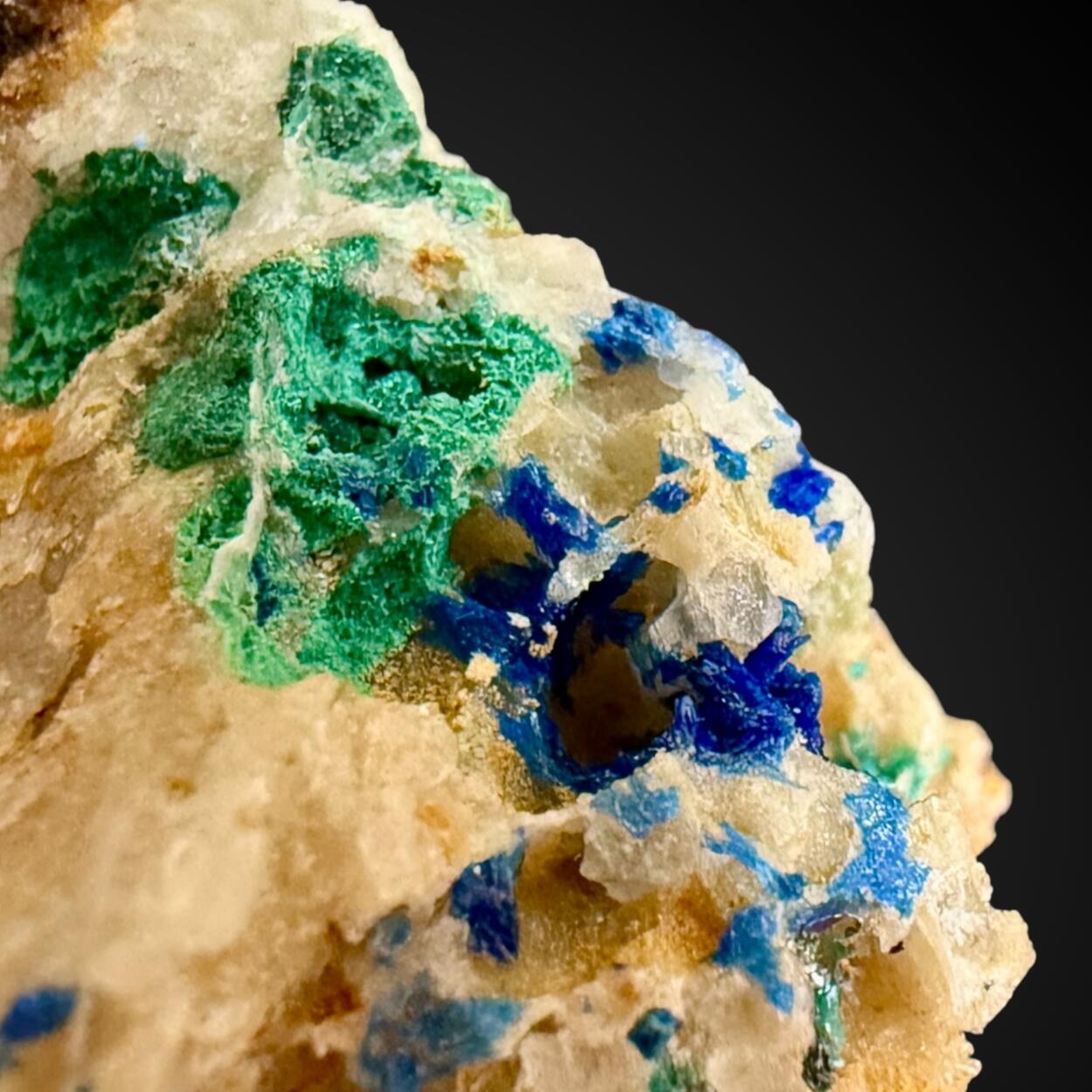 Linarite With Caledonite & Brochantite