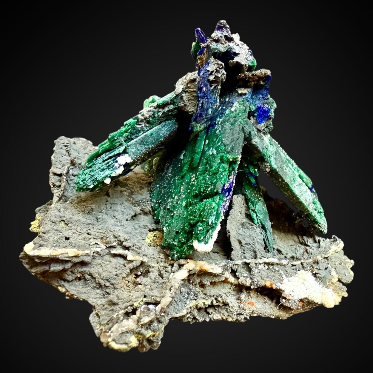 Malachite Psm Azurite On Mottramite