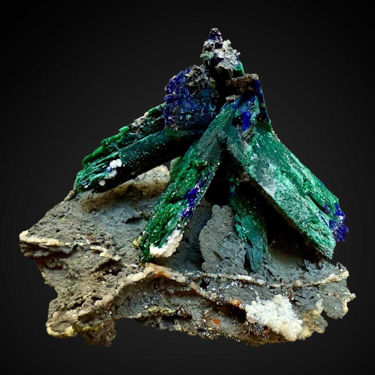 Malachite Psm Azurite On Mottramite