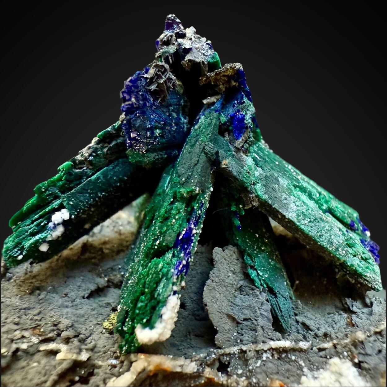 Malachite Psm Azurite On Mottramite