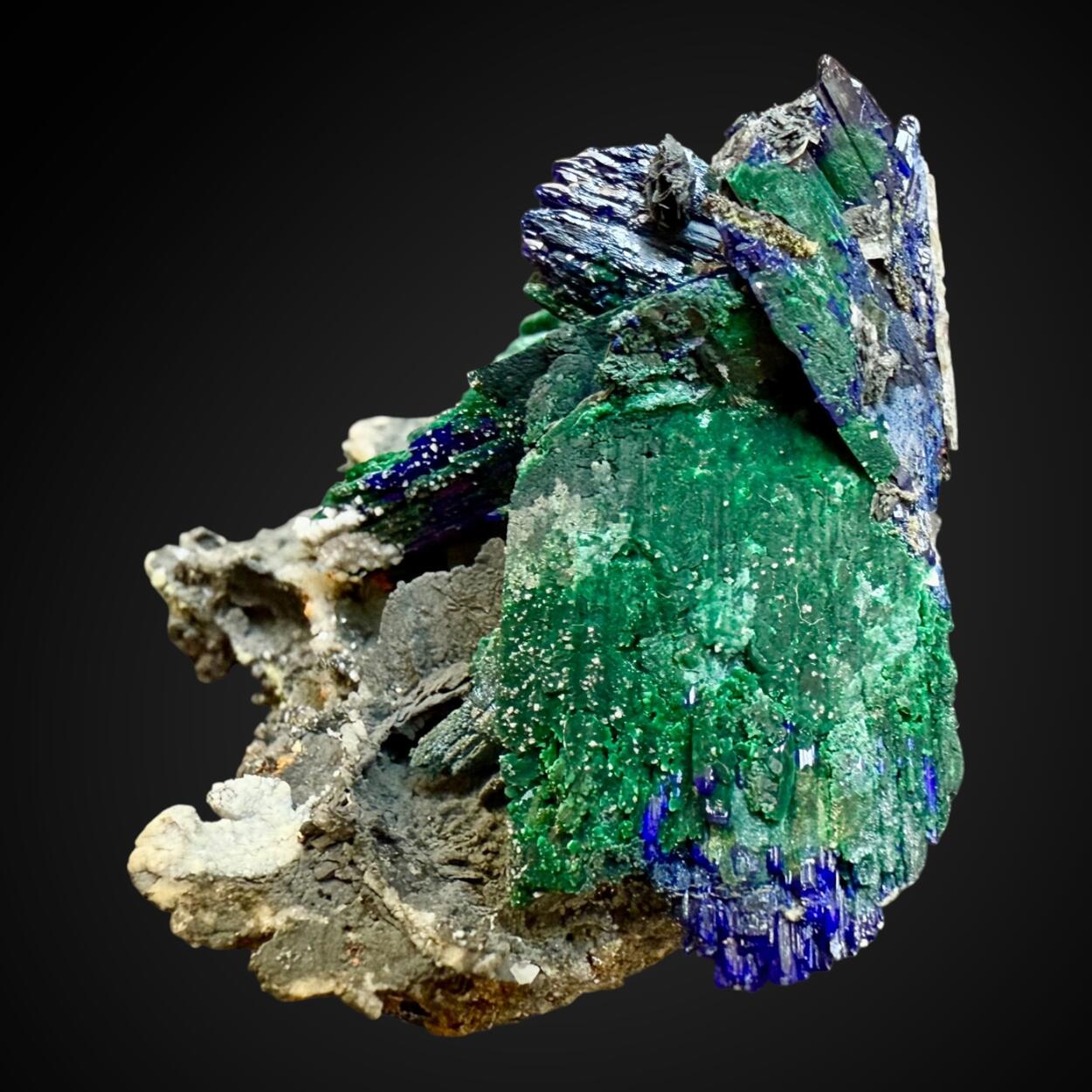 Malachite Psm Azurite On Mottramite