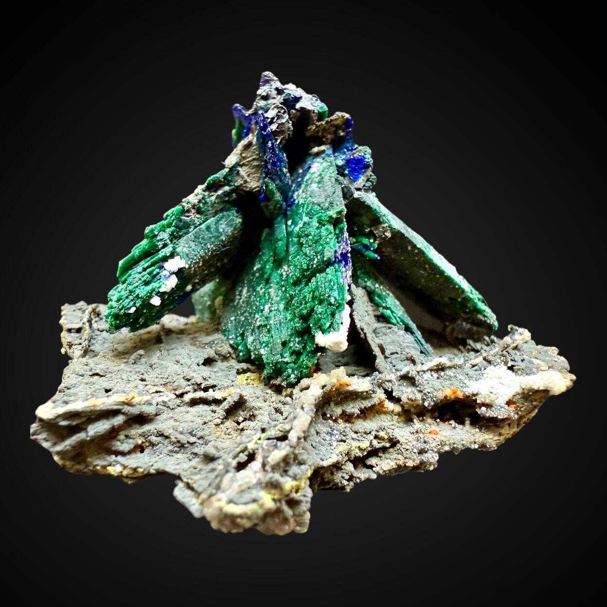 Malachite Psm Azurite On Mottramite