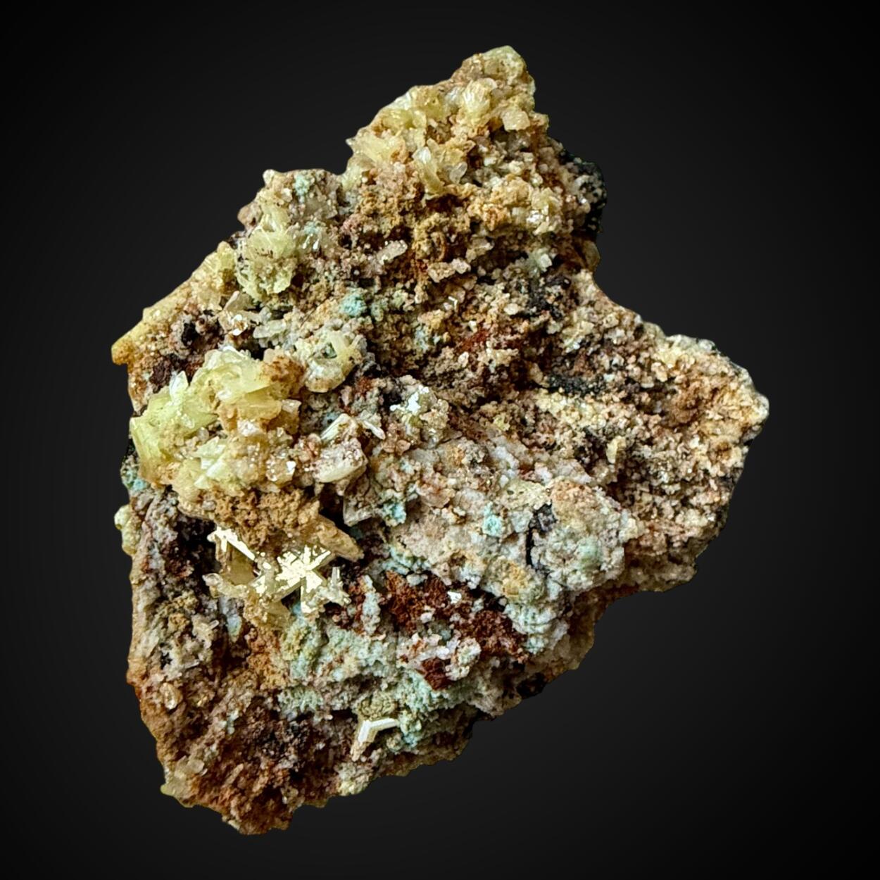 Dundasite With Chrome-Cerussite