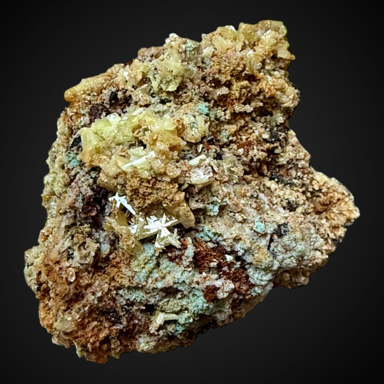 Dundasite With Chrome-Cerussite