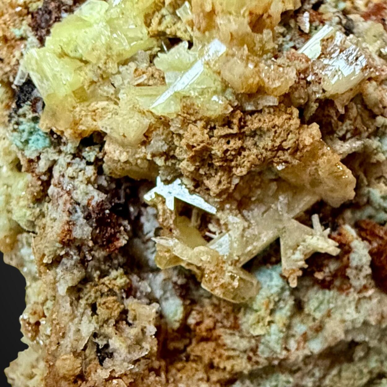 Dundasite With Chrome-Cerussite