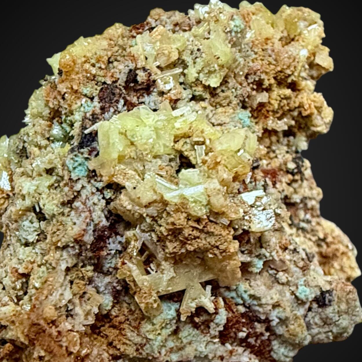 Dundasite With Chrome-Cerussite