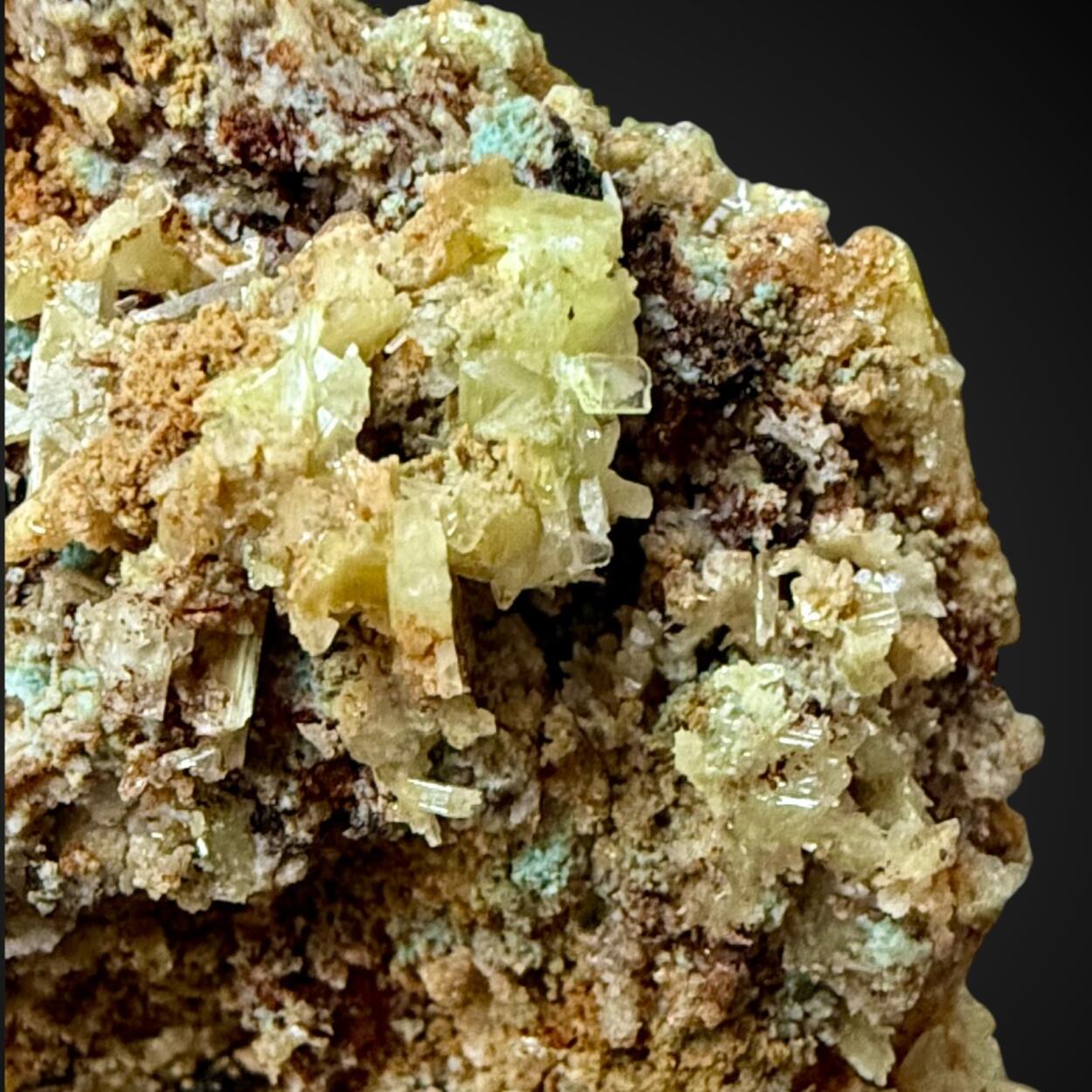 Dundasite With Chrome-Cerussite