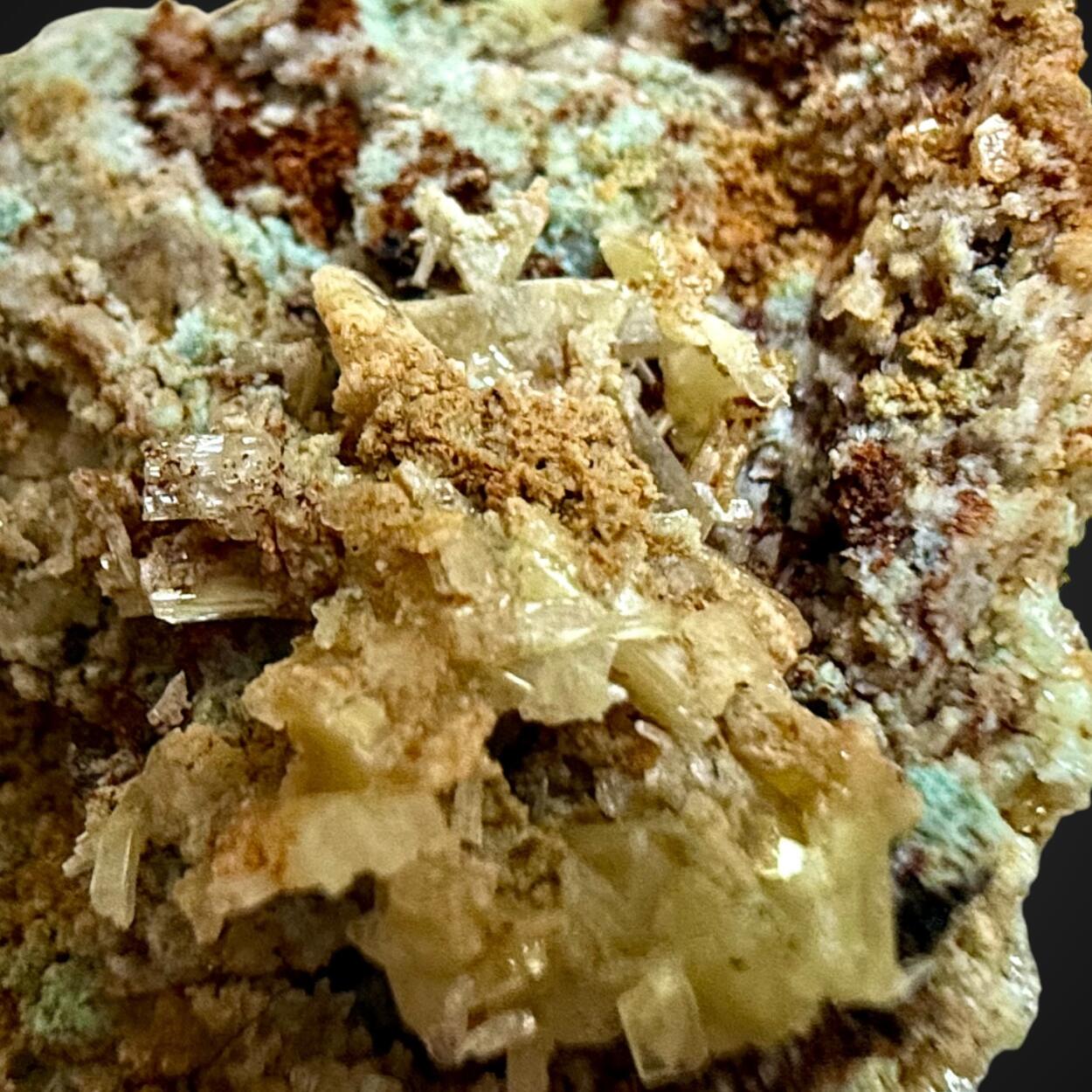 Dundasite With Chrome-Cerussite