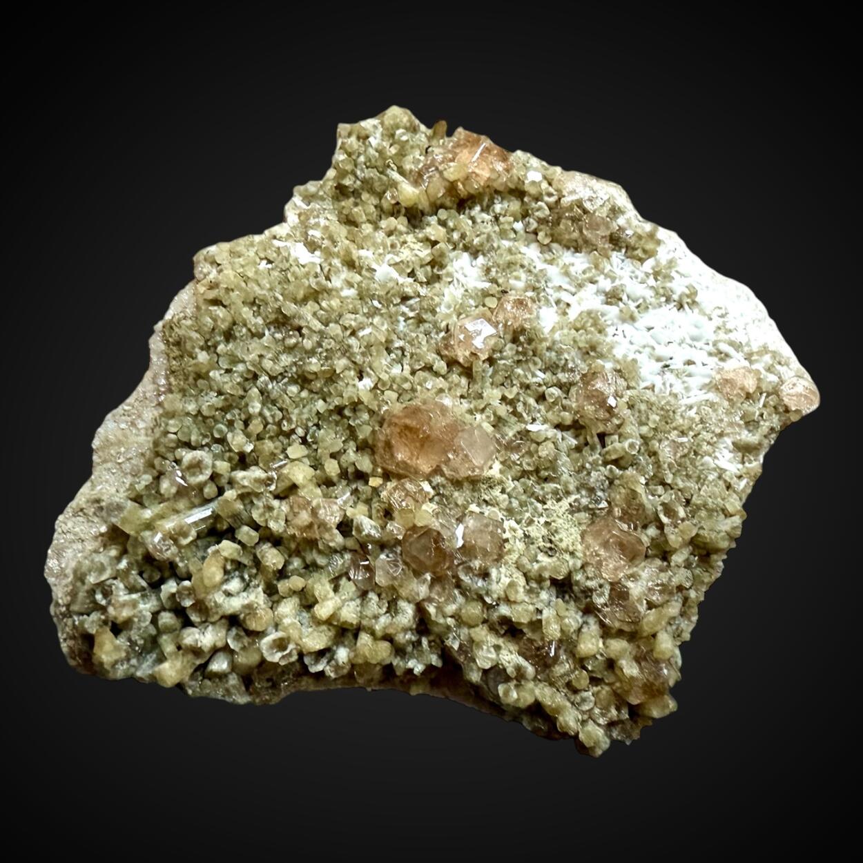 Grossular & Diopside With Pectolite