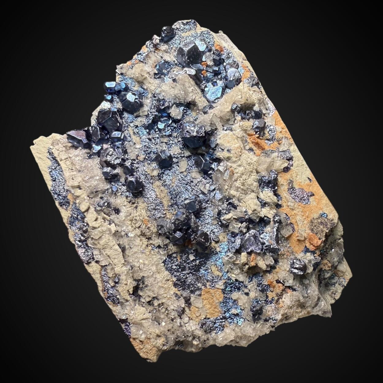 Bornite Carrollite & Calcite