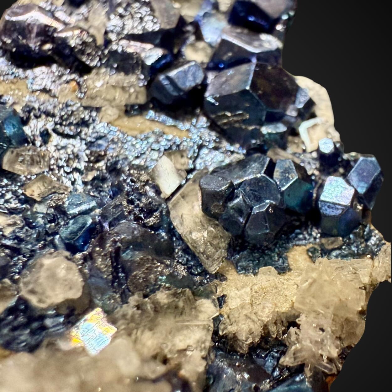 Bornite Carrollite & Calcite