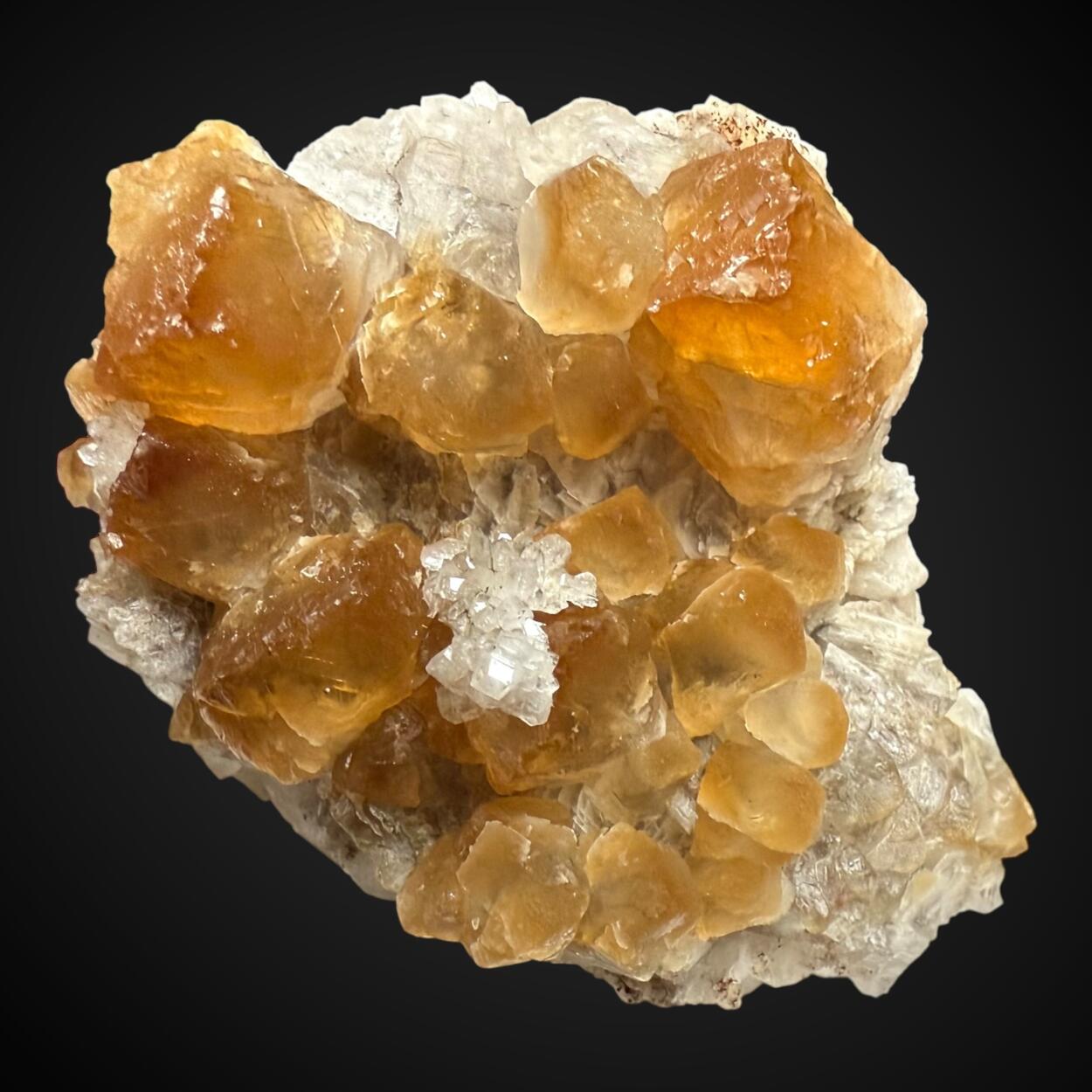 Harmotome On Calcite