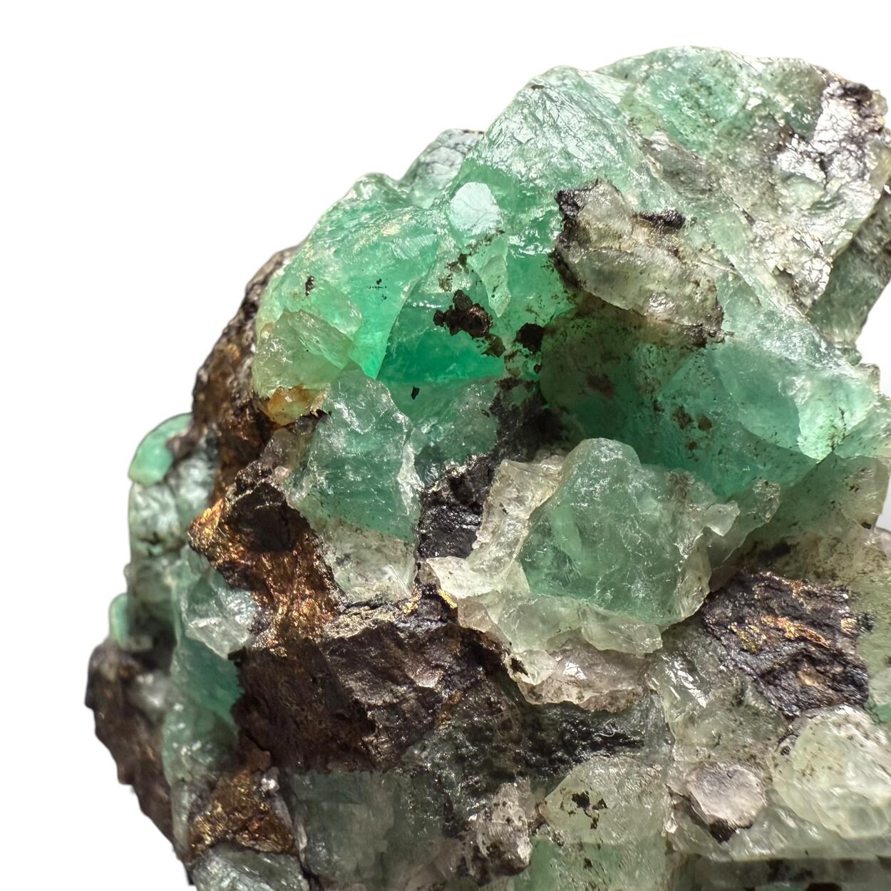 Fluorite Chalcocite & Chalcopyrite