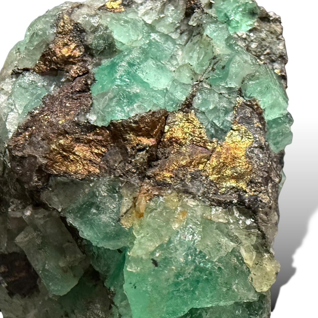 Fluorite Chalcocite & Chalcopyrite