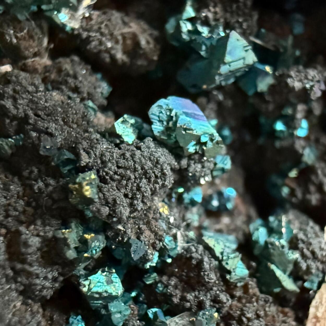 Chalcopyrite & Baryte On Quartz