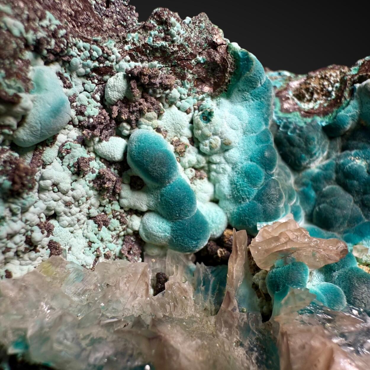 Rosasite & Calcite