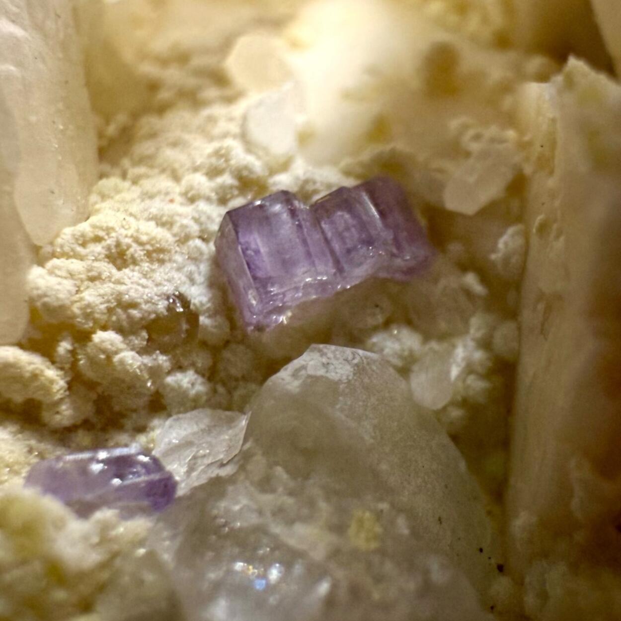 Fluorapatite With Orthoclase Albite & Quartz