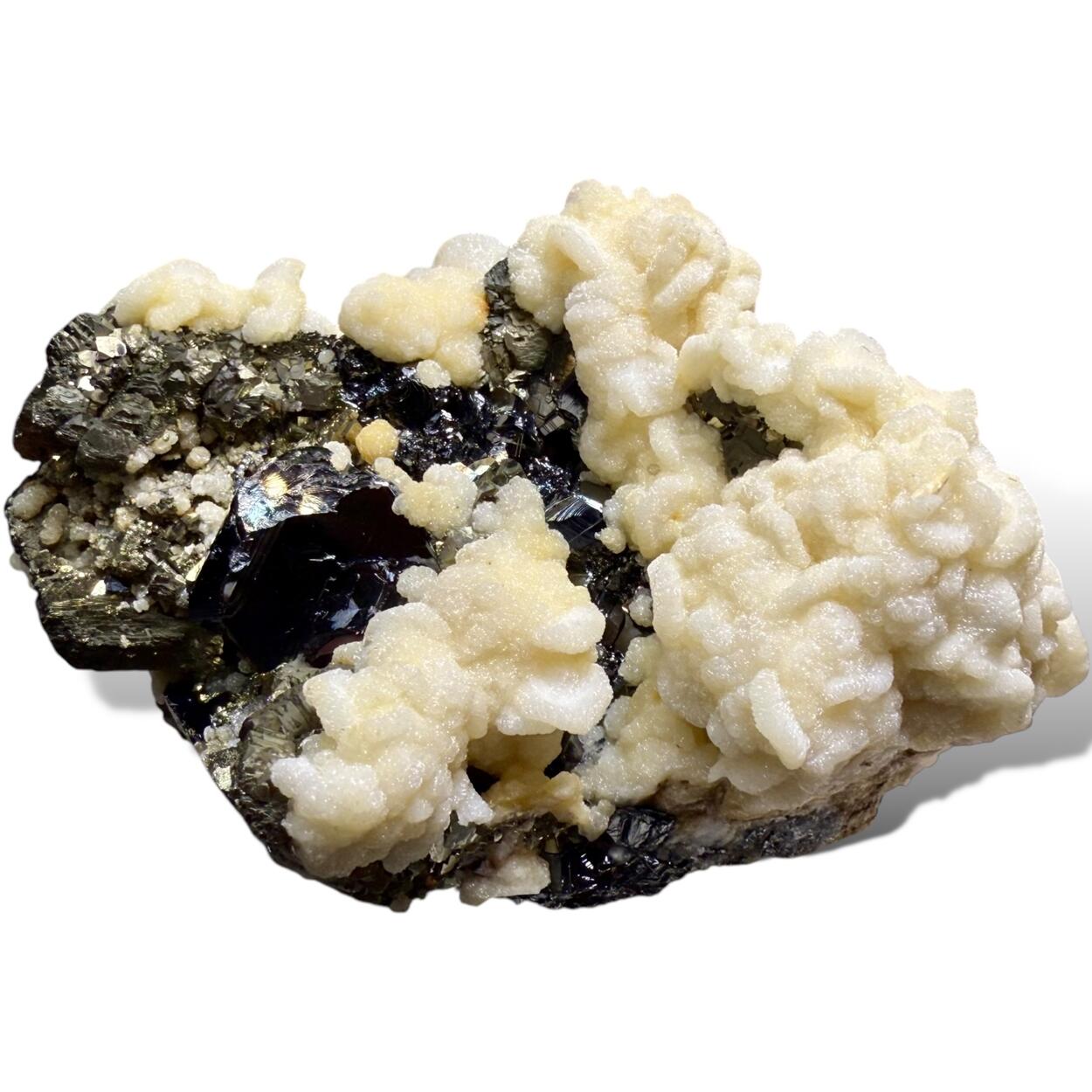 Dolomite With Sphalerite & Pyrite Psm Pyrrhotite