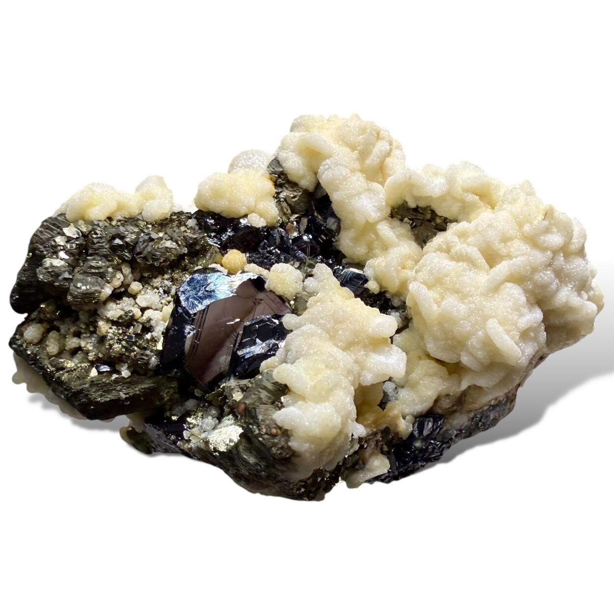 Dolomite With Sphalerite & Pyrite Psm Pyrrhotite