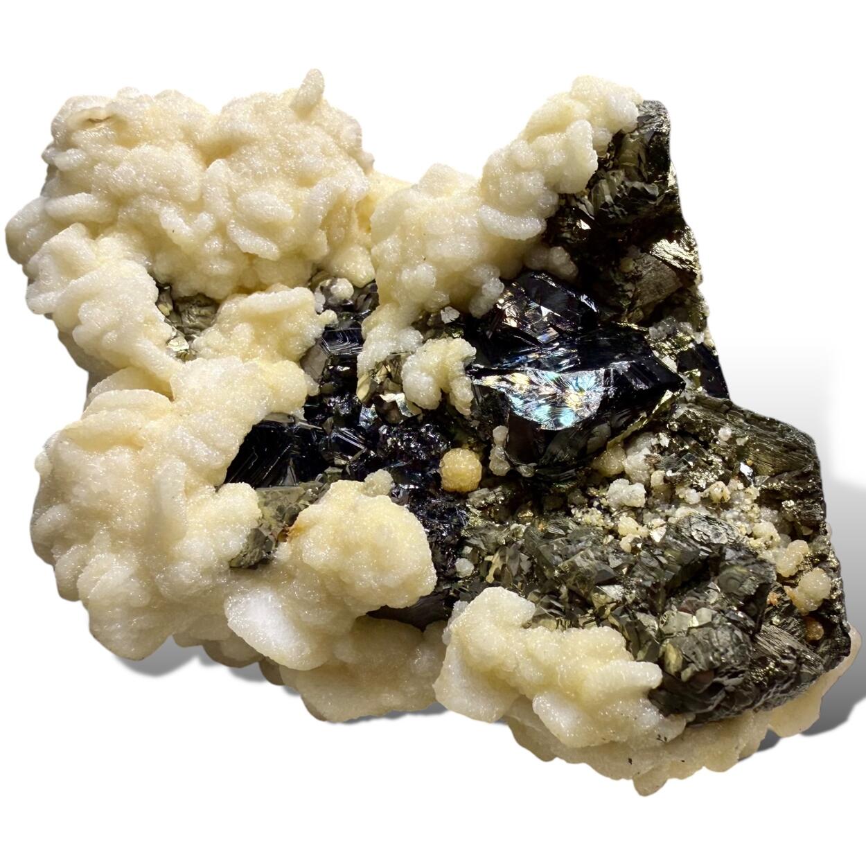 Dolomite With Sphalerite & Pyrite Psm Pyrrhotite