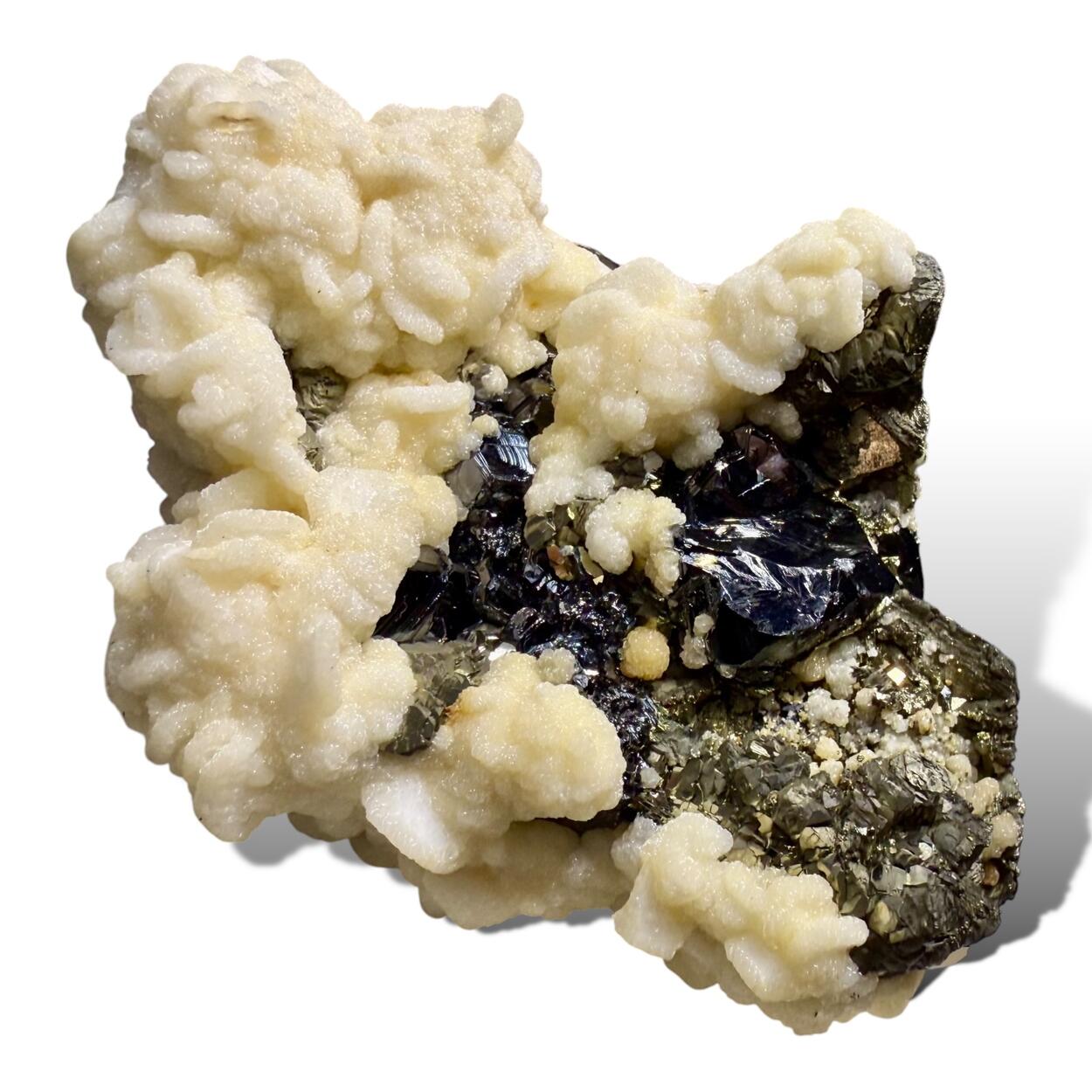 Dolomite With Sphalerite & Pyrite Psm Pyrrhotite