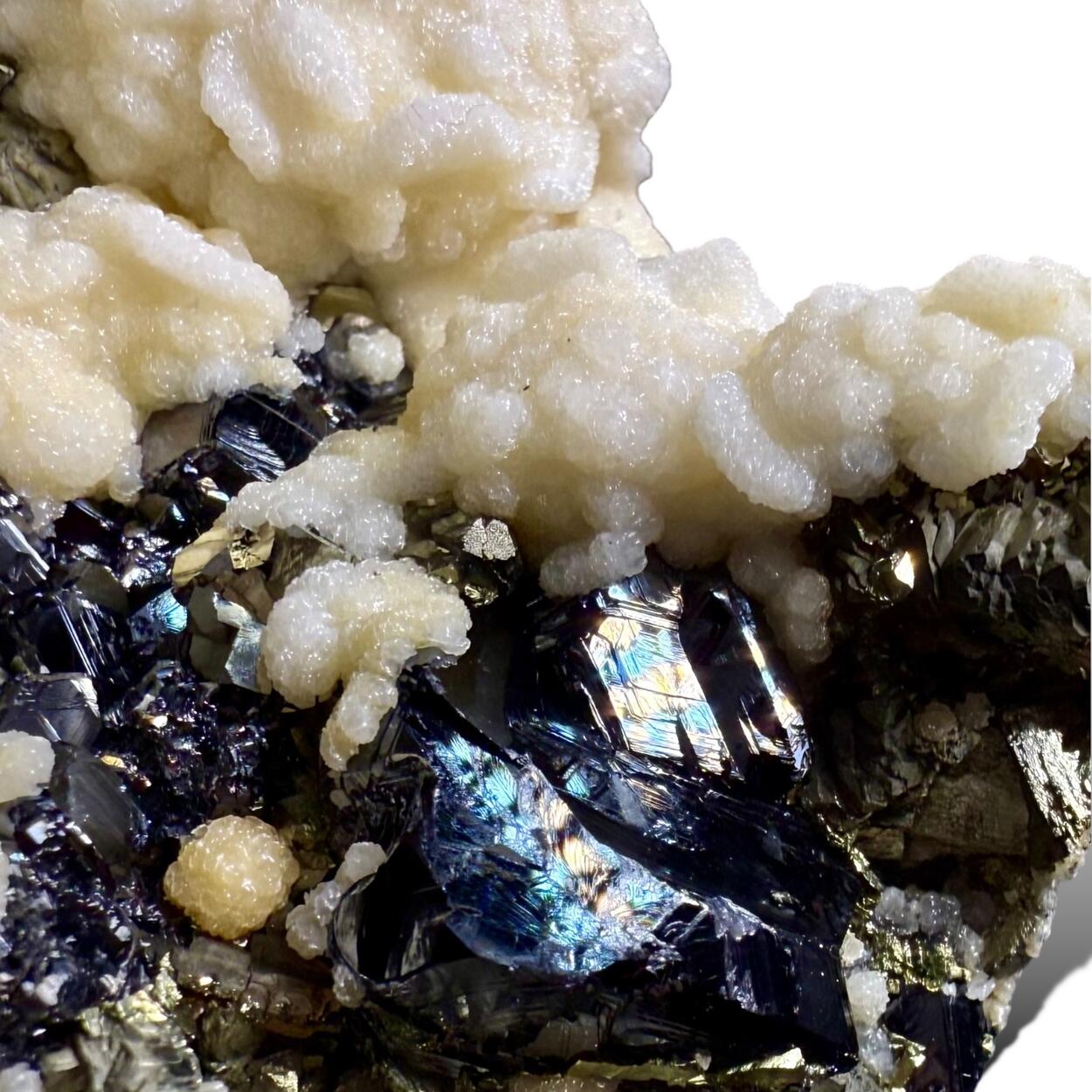 Dolomite With Sphalerite & Pyrite Psm Pyrrhotite